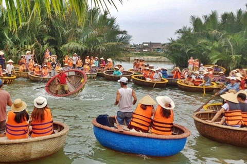 Hoi An: Basket Boat Tour by River Boat and Lantern Release