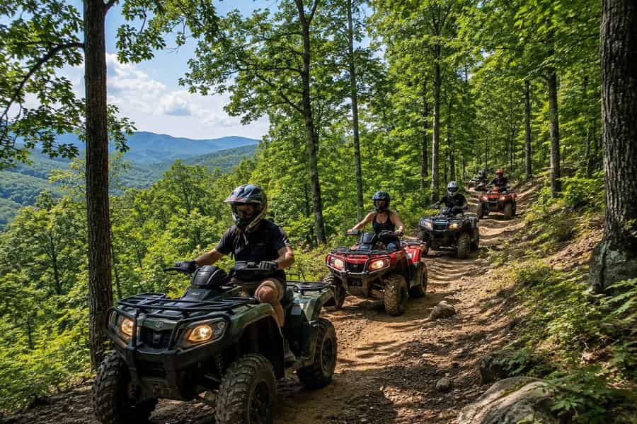 Pigeon Forge: Geführtes Offroad-Quad-Abenteuer in den Smoky Mountains. Foto: GetYourGuide Pigeon Forge: Geführtes Offroad-Quad-Abenteuer in den Smoky Mountains. Foto: GetYourGuide