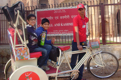 Old Delhi Tour on Luxurious Rickshaw with Wireless Headset