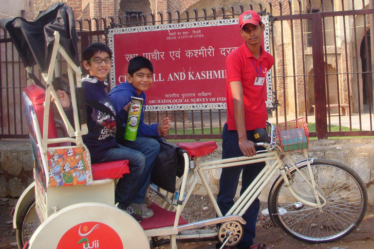 Old Delhi Tour on Luxurious Rickshaw with Wireless Headset