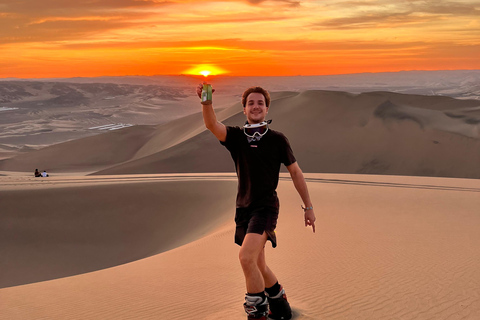 Huacachina: Sandboarding, Sunset, Picnic, Drinks, and Party in the Dunes Huacachina: Desert Escape, Sunset Picnic, Drinks, & After Party