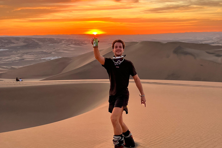 Huacachina: Sandboarding, Sunset, Picnic, Drinks, and Party in the Dunes Huacachina: Desert Escape, Sunset Picnic, Drinks, & After Party