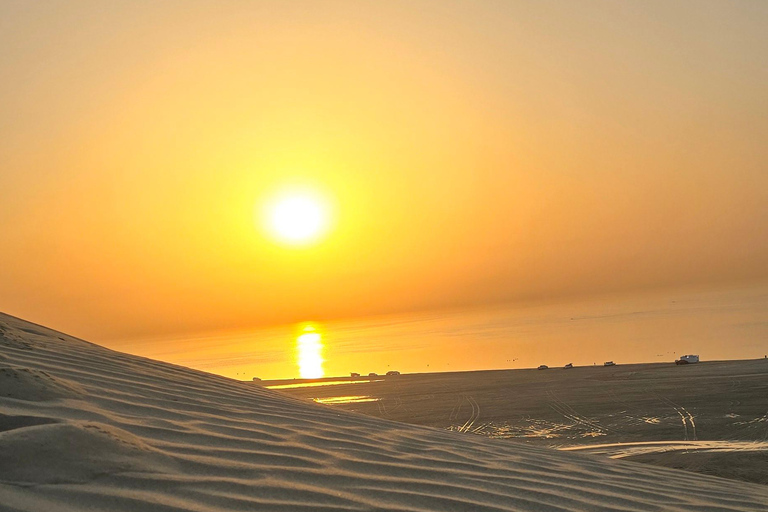 Sunrise or Sunset desert Safari with Sandboarding in Qatar