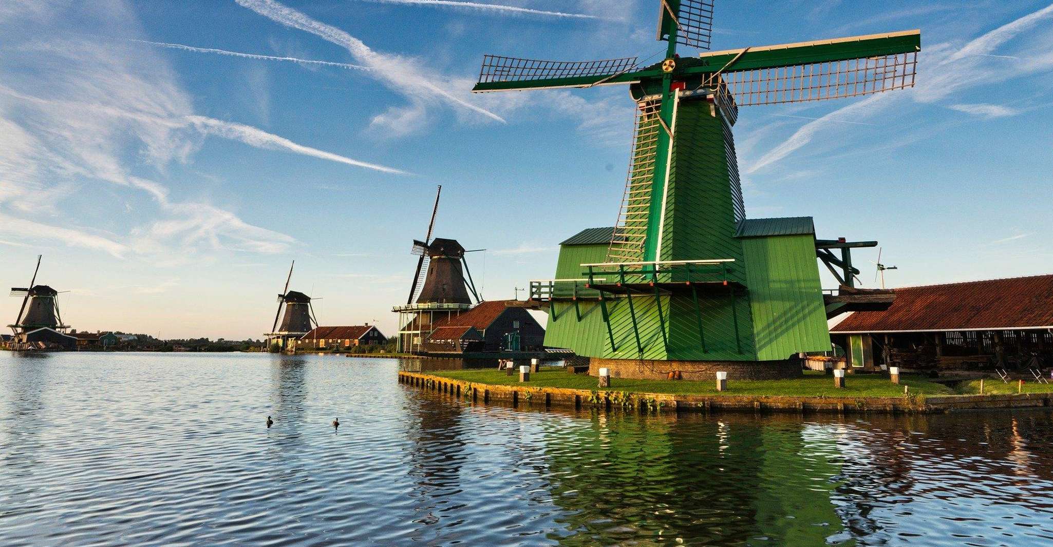 Pays-Bas en voiture , Zaanse Schans - Volendam Edam - Marken - Hizvo