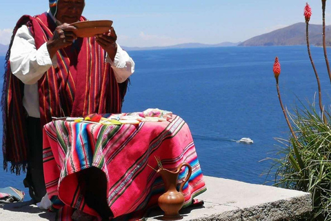 Katamaran på Titicacasjön och besök på Isla del Sol