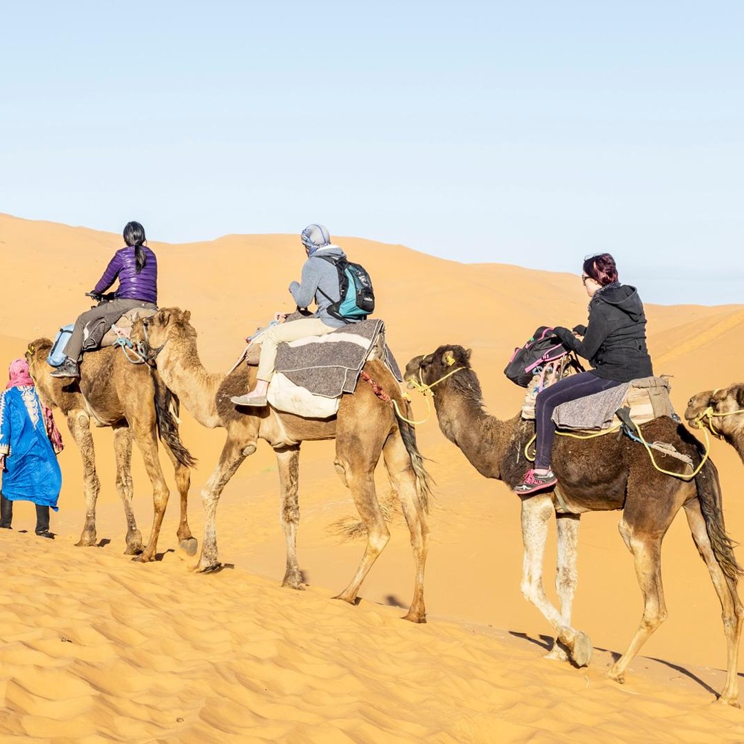 Au départ de Ouarzazate : vallée du Draa, balade à dos de chameau et excursion dans les dunes de Tinfou