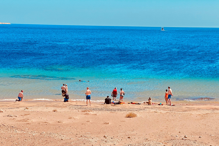 Sharm: Small Group White Island & Ras Mohammed Boat Cruise Small Group White Island & Transfer, without Snorkel Gear