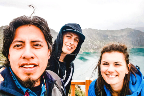 Excursion d'une journée à la lagune de QuilotoaLac Quilotoa et randonnée