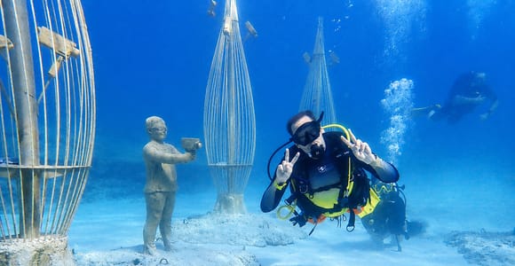 Cyprus: 2 Intro Scuba Dives at Blue Bay & MUSAN Museum