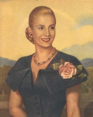 A coffee with Eva Perón - a historic figure of Buenos Aires