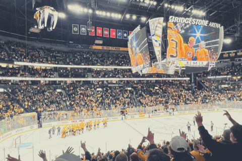 Nashville: Nashville Predators Ice Hockey Game Ticket Upper Sideline