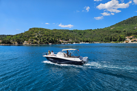 Elaphite Islands; Blue Cave, Sandy Beach private tour Elaphite Islands, Blue Cave private Speedboat Experience 4h