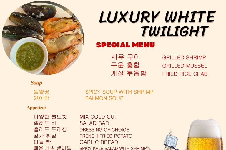 Bangkok Chaopraya River The Luxury White Dinner Cruise Start from Asiatiques "The Luxury White"