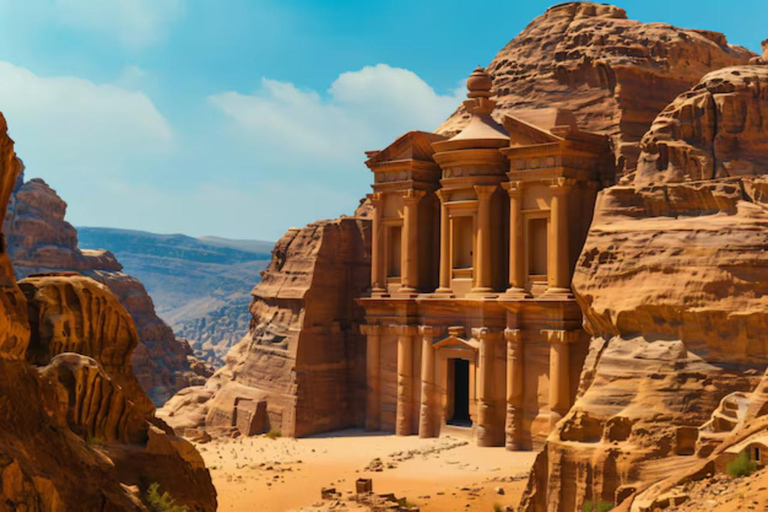 Jordan's 3 Wonders: Petra, Wadi Rum & Shobak Castle Blitz Private Tour: Transportation, 4x4 Tour & Entry tickets