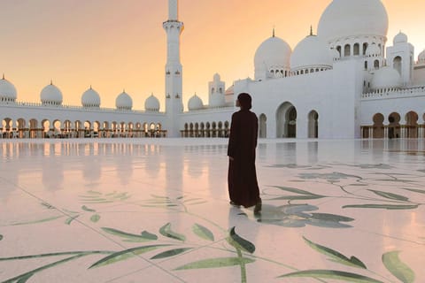 Dubai: Abu Dhabi Mosque and Ferrari World Tour with Tickets