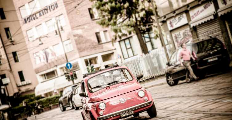 Mailand: Kanaltour mit dem Fiat 500 (2 Stunden, 2 Stopps)