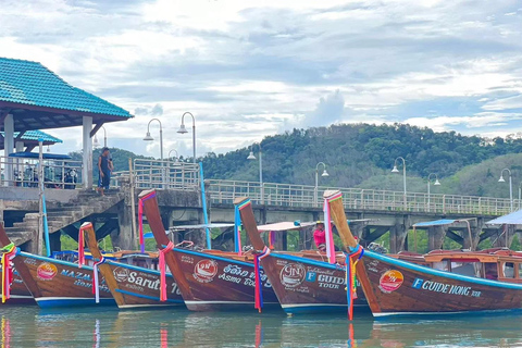 Khao Lak: Private Phang Nga Bay by Luxury Longtail Tour James Bond with Canoe
