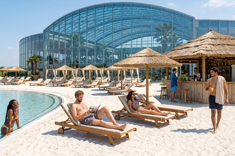 Bucharest: Therme Access & Transfer – Palm, Galaxy, Elysium Therme - Palm + Galaxy with Skip-the-Round ticket 3 HOURS