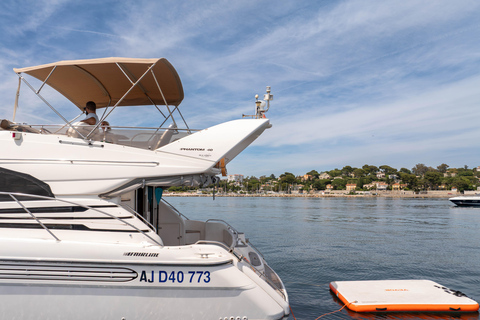 Juan-les-Pins: Boat rental to the Lérins Islands with a skipper Full day – 8 hours