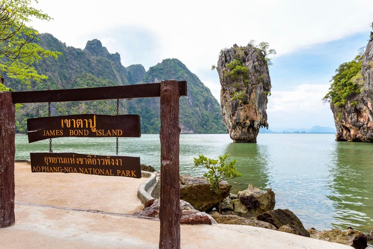 Från Phuket: James Bond Island med longtailbåt