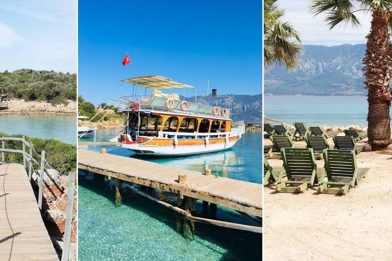 Marmaris/Icmeler:Cleopatra Island Boat Trip w/Lunch & Drinks Cleopatra Island Boat Trip Including Entry Fee