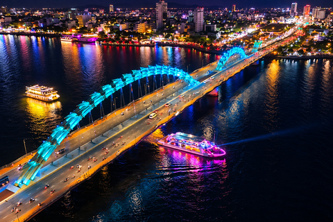 Da Nang: Han River Dinner Cruise with Private Table Options Upper-Deck Dinner — River & City Views