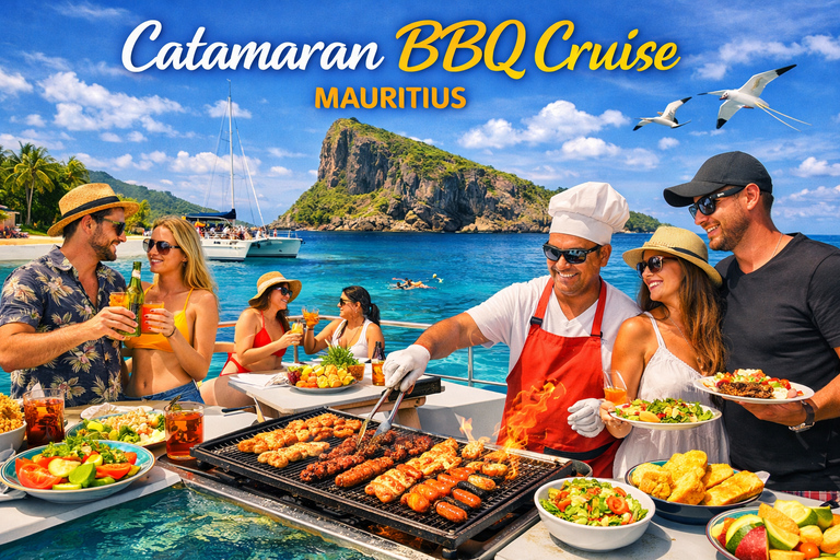 Mauritius North Islands Catamaran Cruise with Lunch & drinks All Inclusive North Islands Catamaran Cruise with BBQ Lunch
