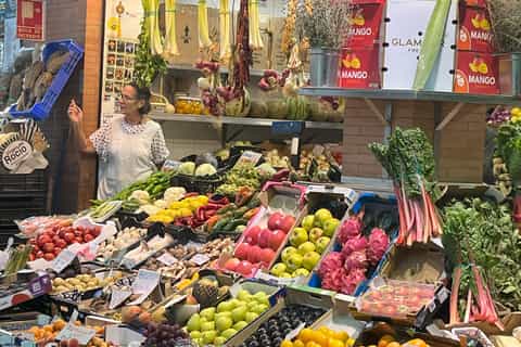 Night lights and tapas ambiance in Seville near Las Setas
