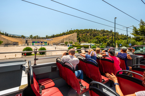 Athènes : Visite guidée de la ville en bus avec montée et descente rapidesAthènes et le Pirée : Laissez-passer de 48 heures