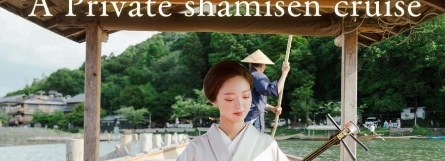 Kyoto : sortie en bateau privée avec shamisen et jeux