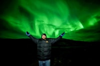 Tromsø, tour de minibus Northern Lights Chase avec feu de camp - Hizvo
