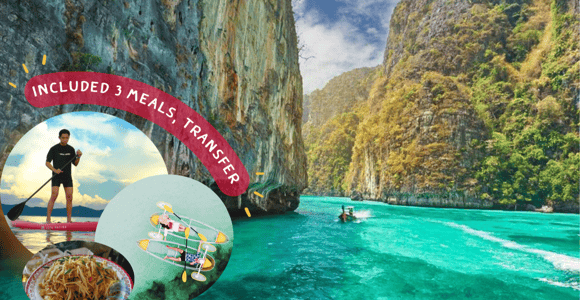 Phuket: Tagestour zu den Phi Phi-Inseln und zur Maya Bay mit Mittagessen
