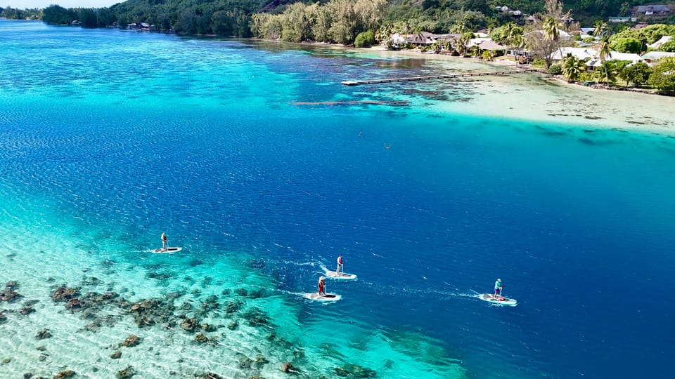 Excursion privée sur le lagon de Moorea en E-Board
