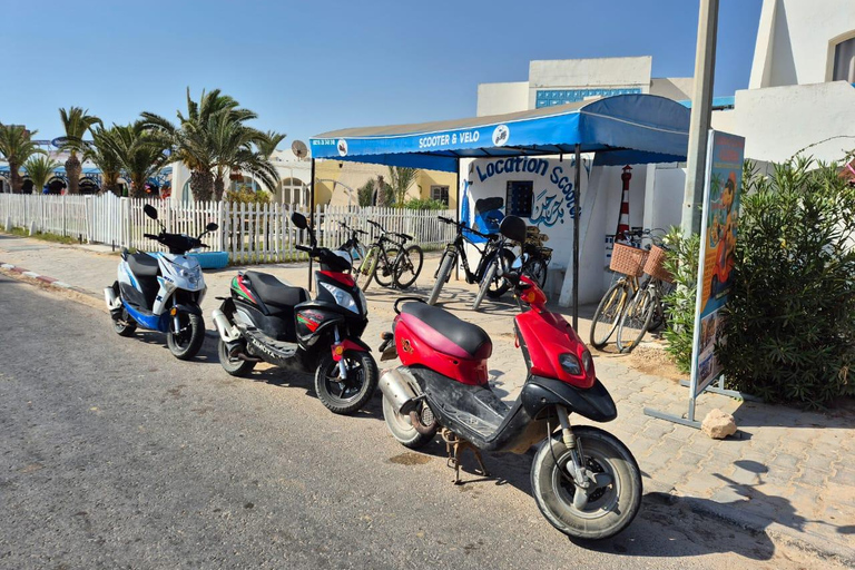 Süd-Djerba mit dem Roller: Olivenbäume, Töpferwaren und SonnenuntergangSüden von Djerba mit dem Roller: Olivenbäume, Töpferwaren und Sonnenuntergang