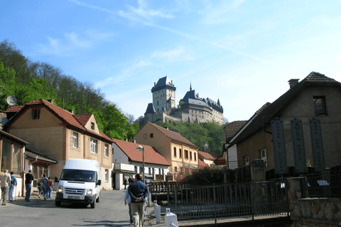 Castelo de Karlstejn e fábrica de cristal - tour privado