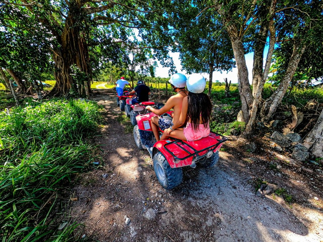 cozumel atv to jade cavern , tequila and beach getaway