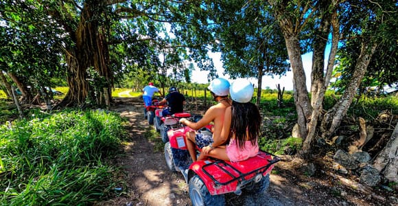 cozumel atv to jade cavern , tequila and beach getaway