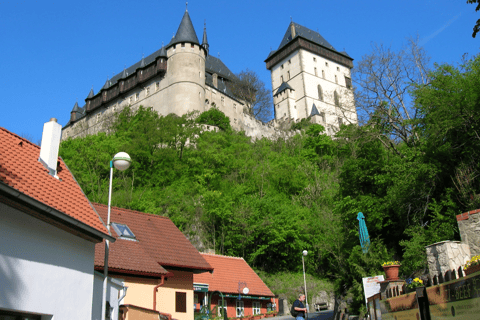 Castelo de Karlstejn e fábrica de cristal - tour privado