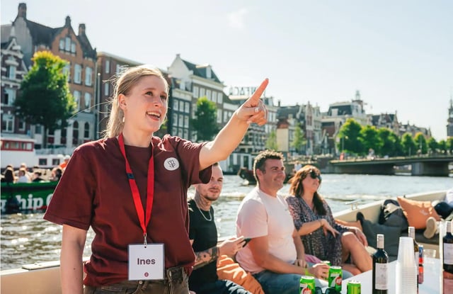 Amsterdam: Boat Cruise Guided in German, Italian or French