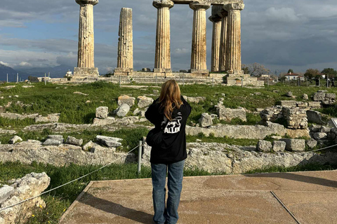 Athens: Ancient Corinth Tour with Beach Stop & Pickup