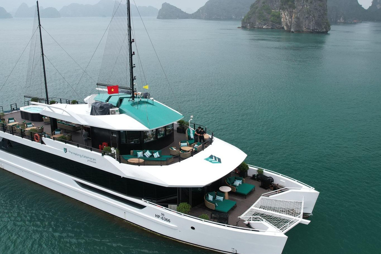 Halong Bay & Lan Ha Bay Day Tour on 5 Star Premium Cruise Pick up from Tuan Chau Harbor