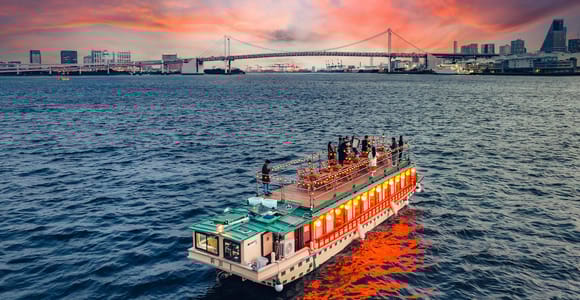 Abendessen-Kreuzfahrt in Tokio mit traditioneller Vorführung und Tokyo Tower