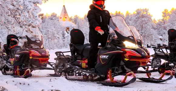 Rovaniemi: Geführte Schneemobilfahrt durch die Wildnis