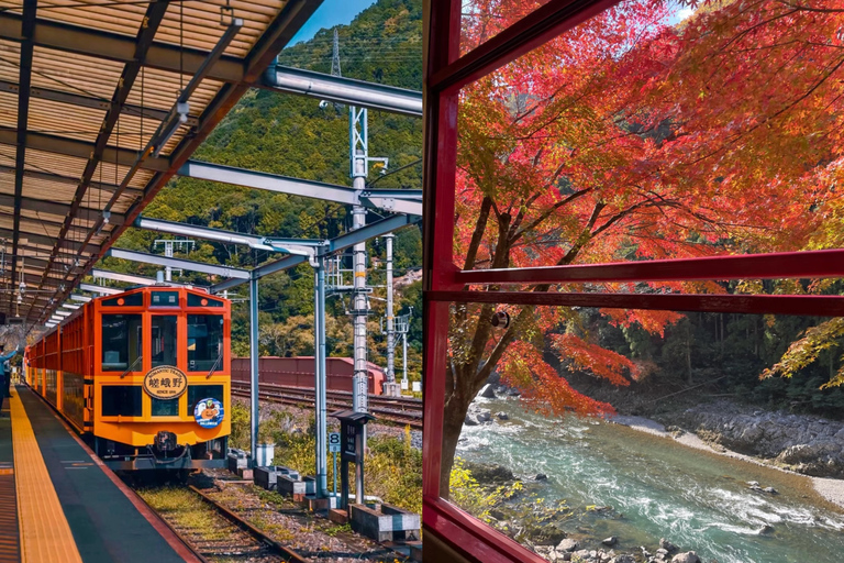 Tenryu-ji & Jojakko-ji, Hozugawa Gorge Trolley & Boat Drift From Osaka
