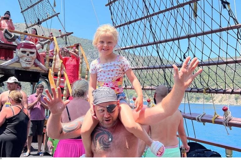 Oludeniz: Pirate Boat Tour with Lunch & Swim Stops Full-Day Pirate Boat Tour with Lunch