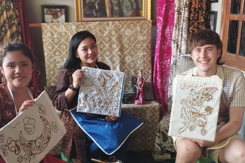 Lezione magistrale di batik con processo completoMaster class di batik con processo completo