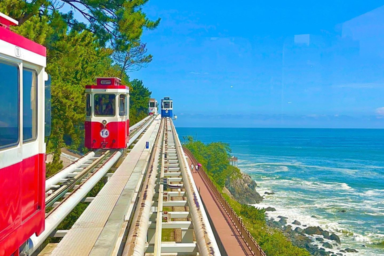 Busan: Blue Line Park Sky Capsule Train Ticket Sky Capsule Ticket with Coastline and Sea Views