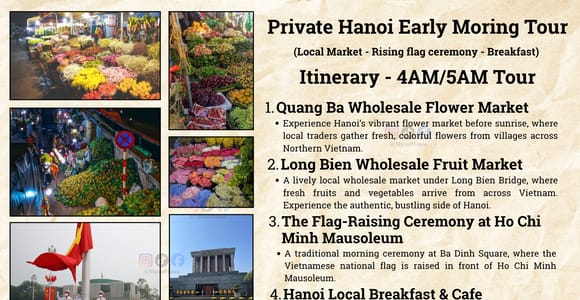 Hanoi: Private Pre-Sunrise Quang Ba Flower Market Tour
