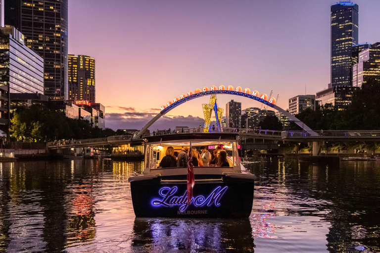 Cruzeiro ao pôr do sol no rio Yarra - cruzeiro público de 1,5 hora