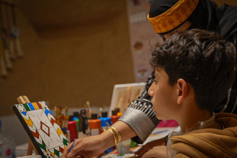 Diriyah : Atelier d&#039;art Asiri avec un artiste local